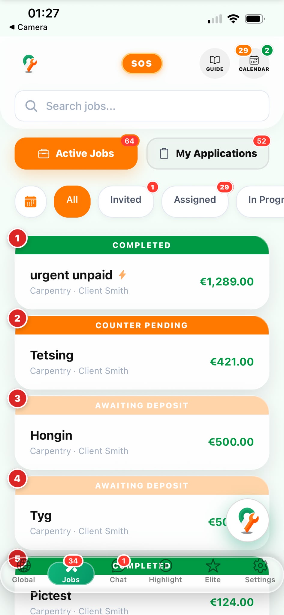 Tradesfind jobs